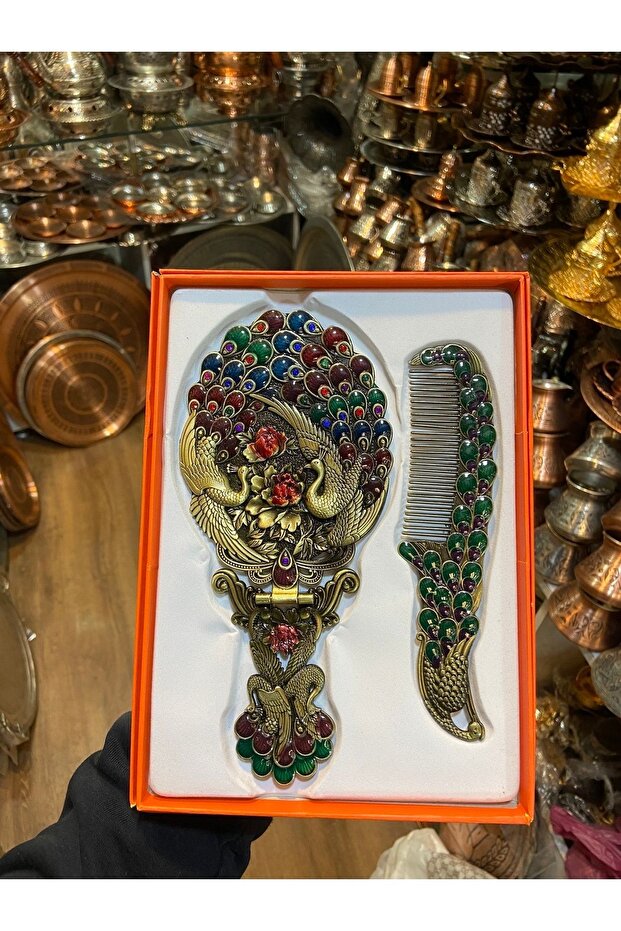 مجموعة مشط مرآة