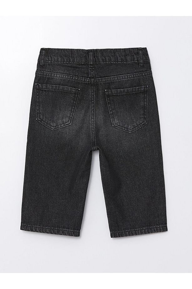 LCW Beli Lastikli Basic Erkek Bebek Jean Şort - 2