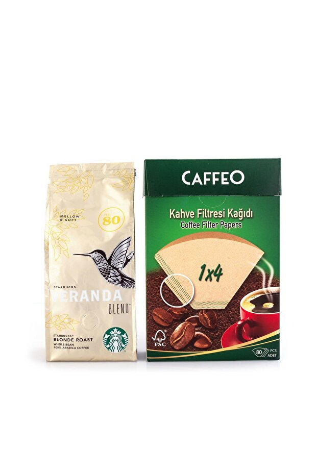 Starbucks Patio Filter Coffee 250gr French Press Ground Caffeo Filter Paper 1x4 80pcs