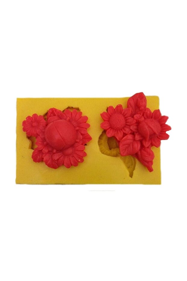 Flower Patterned Silicone Pastry and Candy Dough Mold