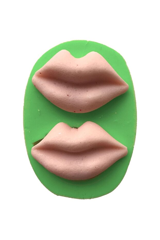 2 Pieces Lip Shaped Silicone Candle Mold 4x2x1 Cm