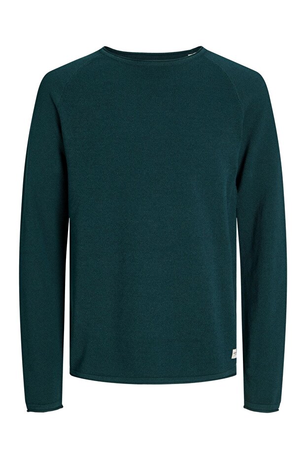 Strickpullover Mit Rundhals Einfarbig Strickpullover Mit Rundhals - 2