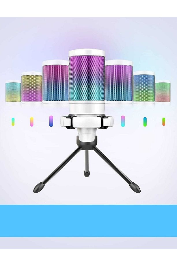 Ampligame A6v Yayıncı Oyuncu Podcast Youtuber Rgb Usb Mikrofon - 2