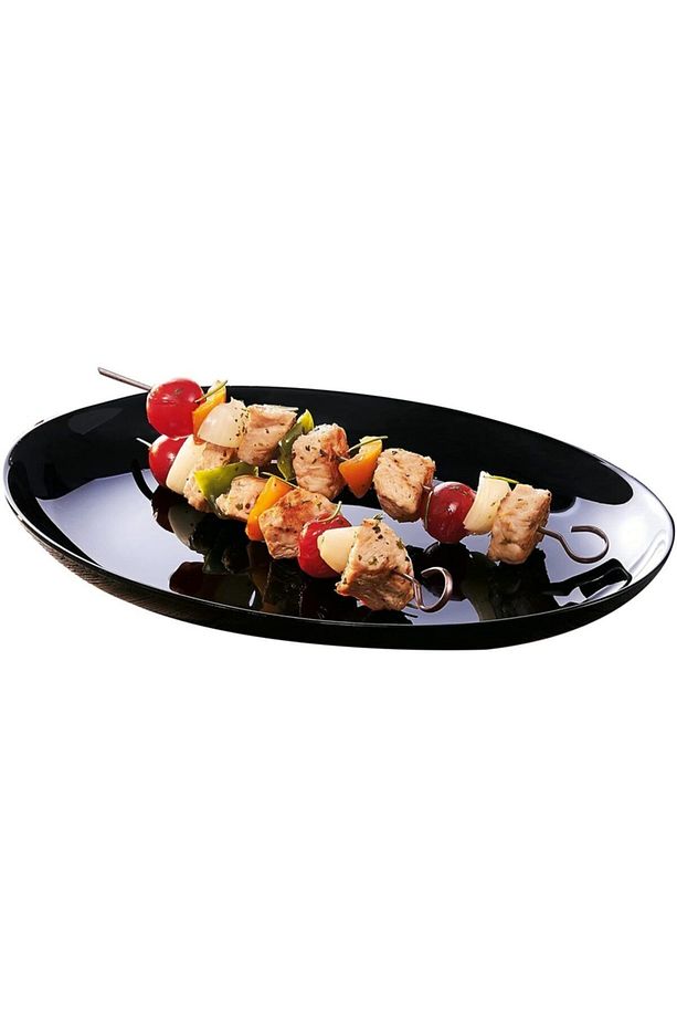 Arcopal Oval Siyah Yemek Tabağı 33 Cm. - 2