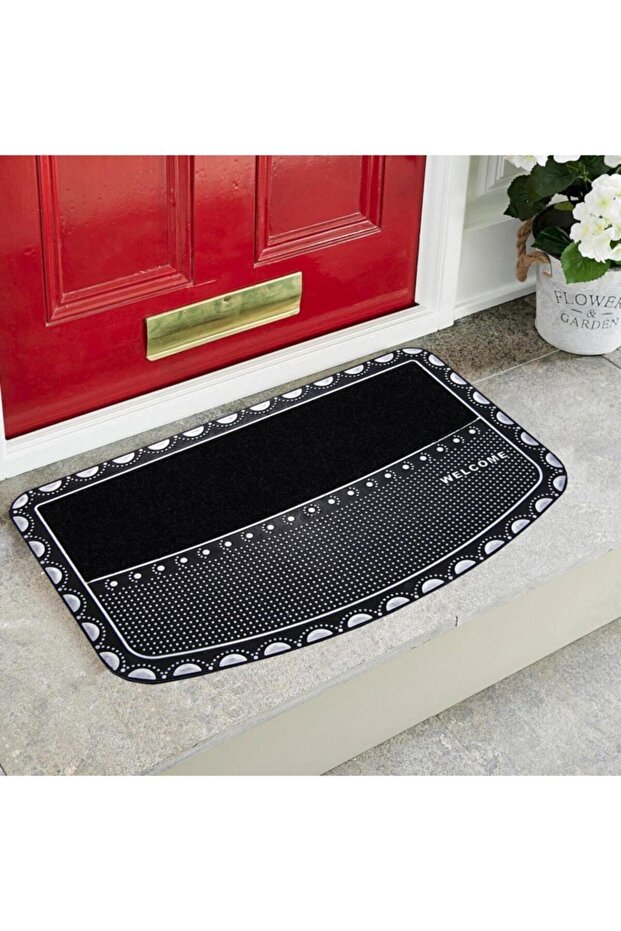 Patterned Rubber Door Mat - 1