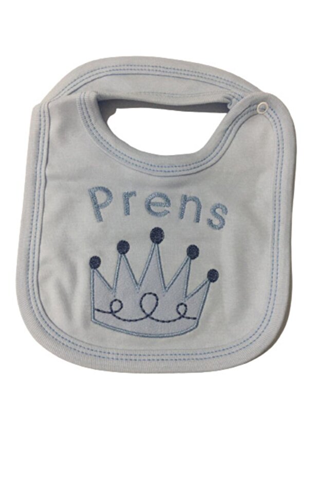 Baby Boy Blue Prince Bib