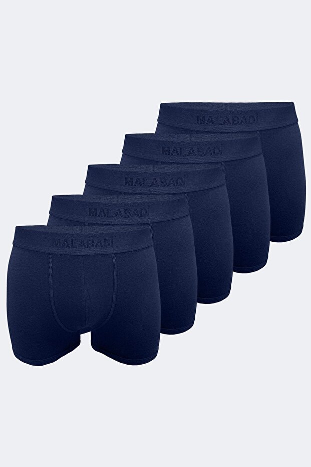 Men's Navy Blue 5 Pack Milan Modal Boxer Mb14