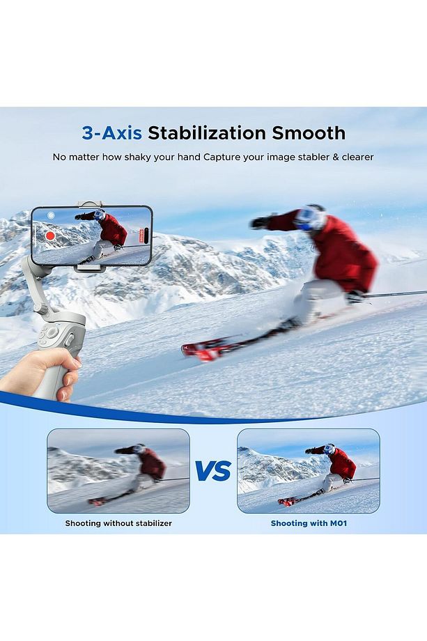 isteady Akıllı Telefon Görüntü Sabitleyici Yapay Zeka Görüş Sensörlü Profesyonel Gimbal Stabilize BT - 2