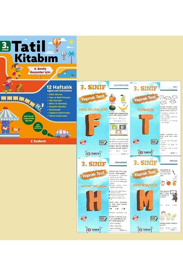 Tudem 3. Sınıf Tatil Kitabım 4. Sınıfa Geçenler Için Yaprak Test Seti - 1