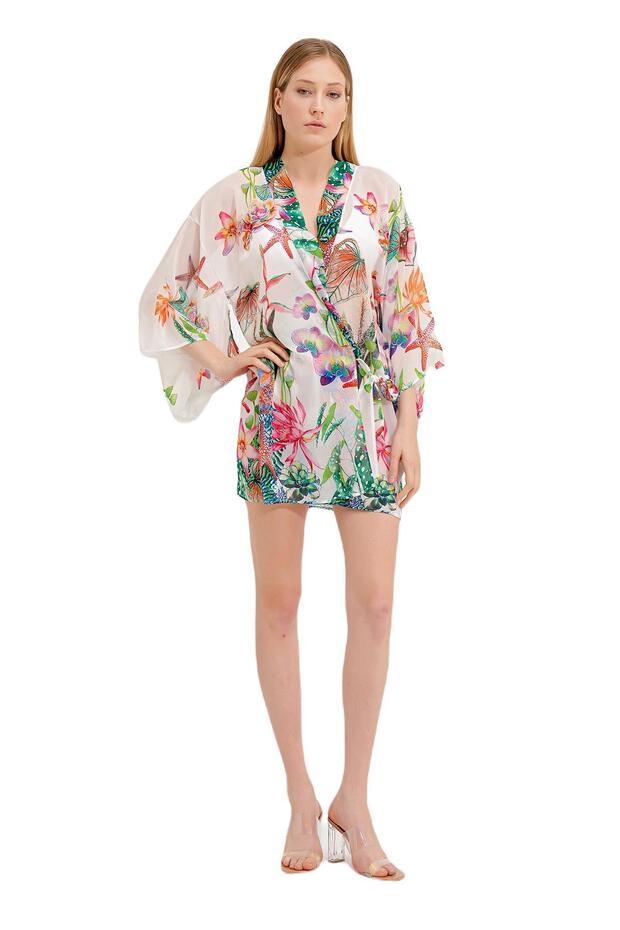 Zeki Desenli Elbise - 1