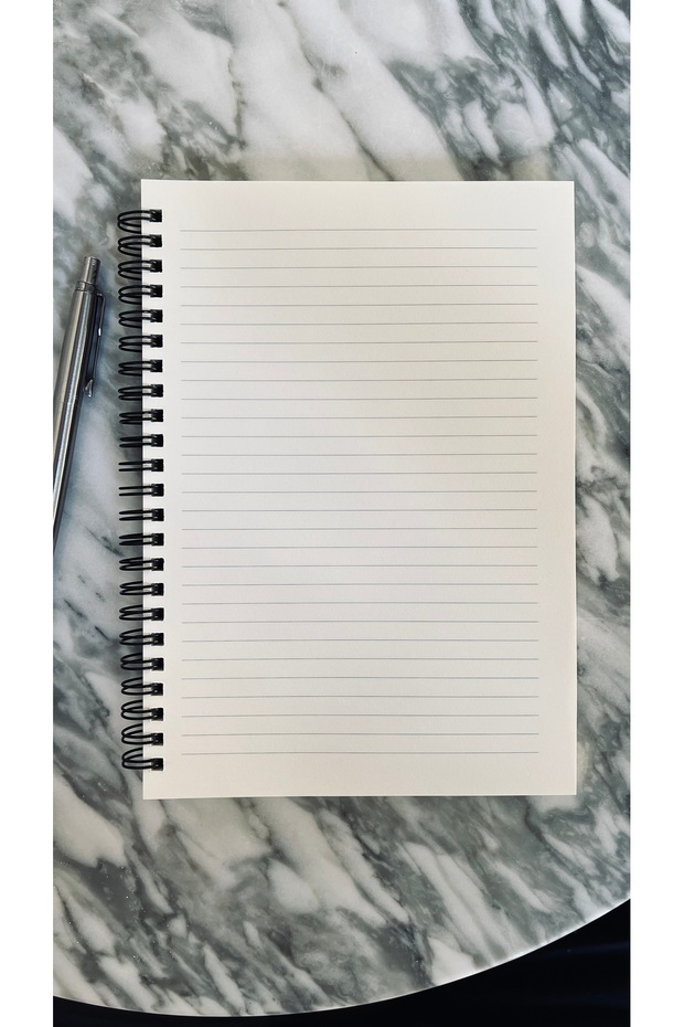 A5 Kraft Covered Spiraled Lined Notebook 100 Sheets - 8