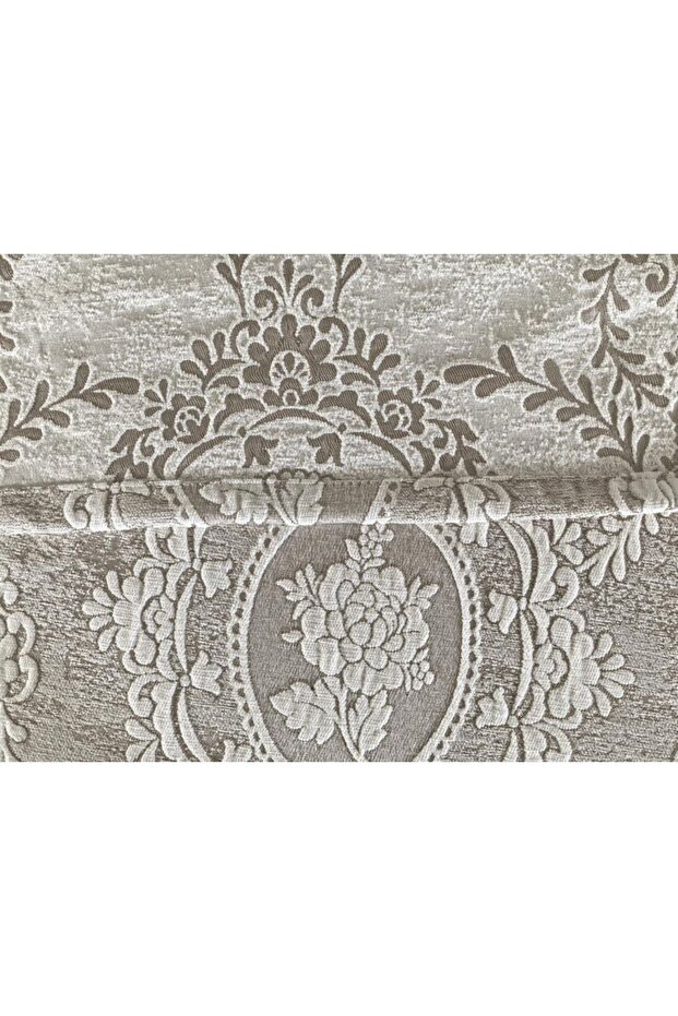 Nisa Tek Kişilik Jakarlı Yatak Örtüsü Cappucino - 6