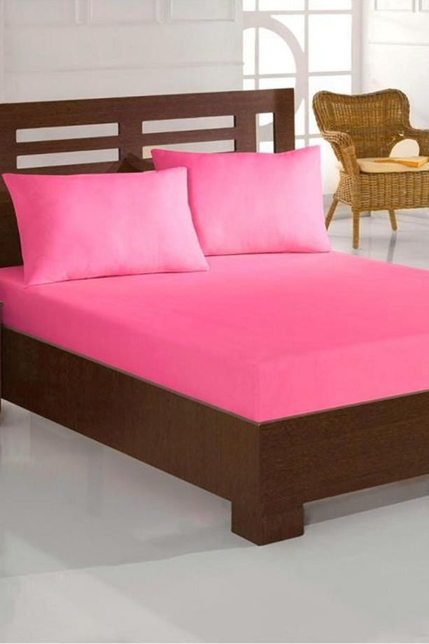 Perla Tek Kişilik Lastikli Çarşaf Takımı - Pembe - 1
