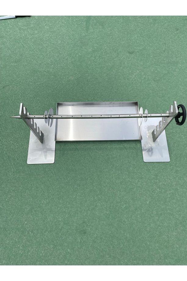 Cağ kebap seti  75 cm tamamı (KROM) ŞİŞ + 50X25 CM KROM TAVA + 2 ADET KROM AYAK + 4 ADET KROM  DİSK - 6