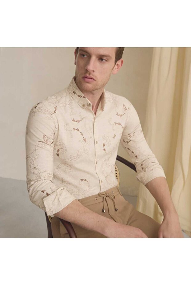 قميص انترفيو منقوش من Goias - 1