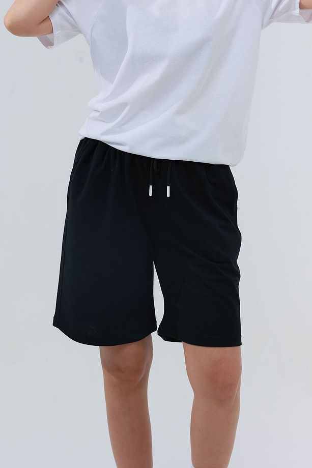 Kadın Oversize Kalıp Şort Bermuda Rahat Kalıp - 3