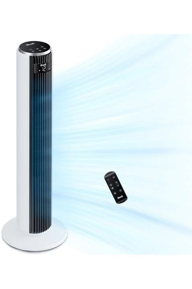 Sessiz Kule Fanı 20dB Uyku Modu, 7,9 m/s DC Motor, Uzaktan Kumandalı - 1
