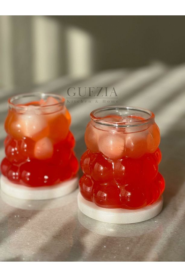 Üzüm Bardak | Boncuk Şekilli Bardak | Kahve Ve Sunum Bardağı | 400 ML | 2 ADET - 3