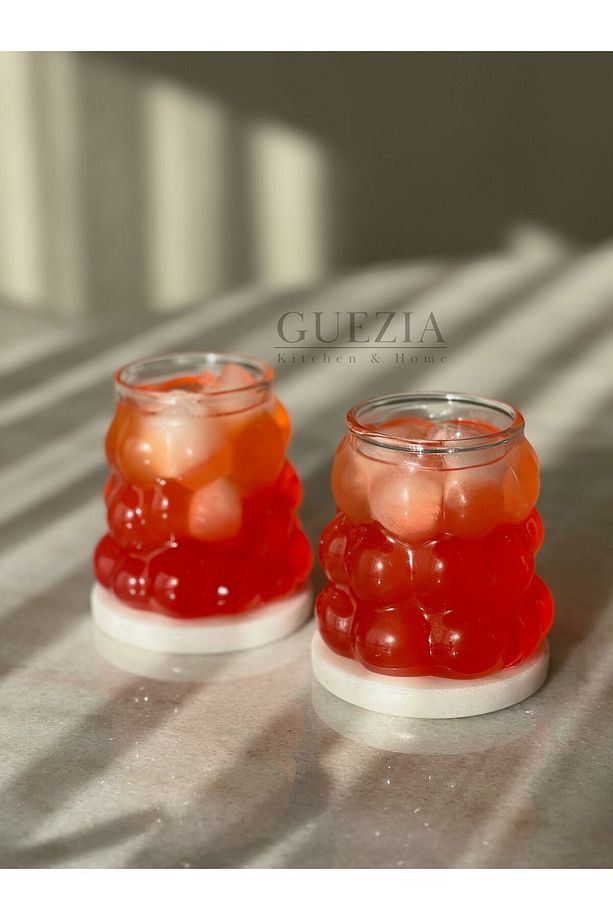 Üzüm Bardak | Boncuk Şekilli Bardak | Kahve Ve Sunum Bardağı | 400 ML | 2 ADET - 4