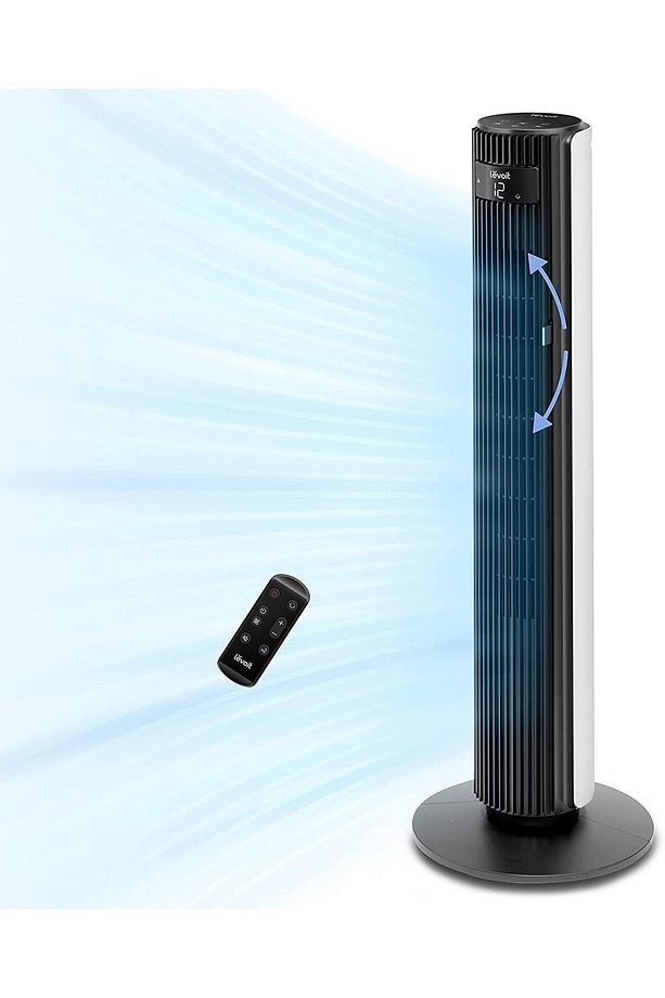 Fan Kulesi 106 Cm, Kule Fanı Sessiz 25 Db, 7,5 M/s'lik Güçlü Hız, Yukarı Ve Aşağı 60°, 90° - 1