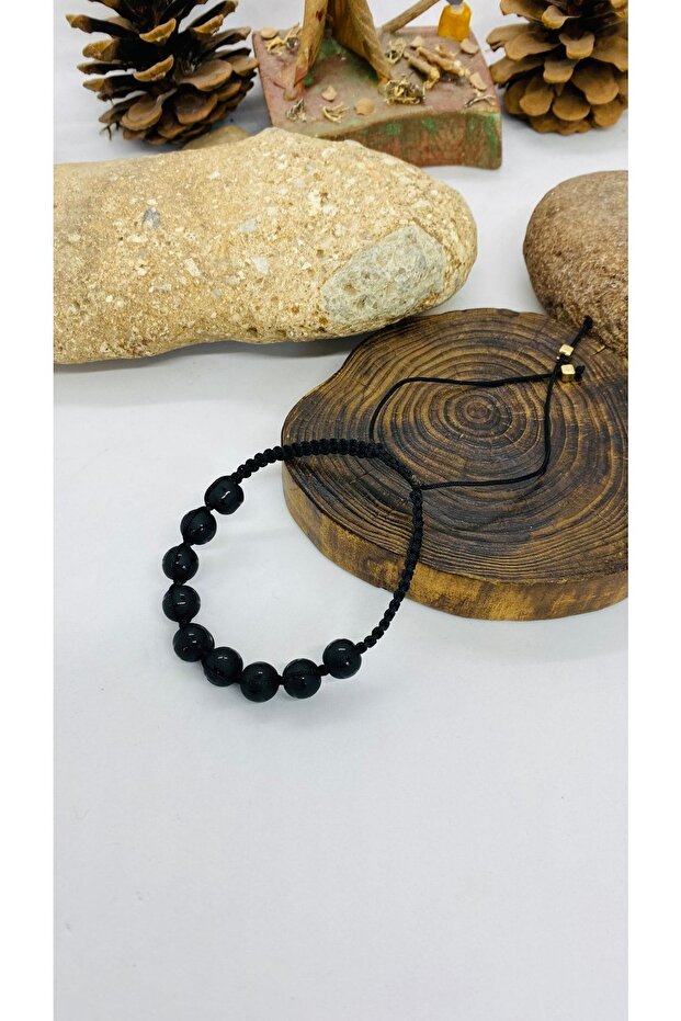 Handmade Ethnic Authentic Hippie Natural Stone (Onyx) Bracelet