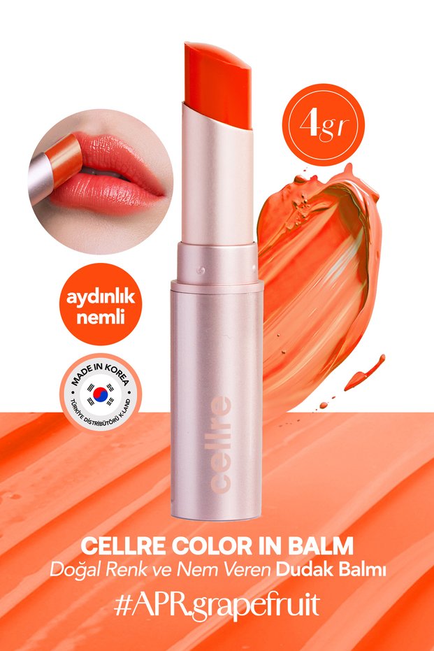 CELLRE Color in Balm, a natural-colored and moisturizing Korean lip balm.