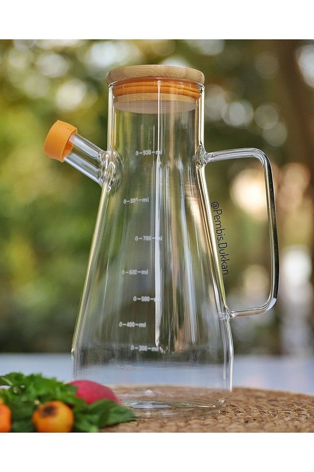 Masterchef Borosilikat Cam 900ml Yağdanlık - 3