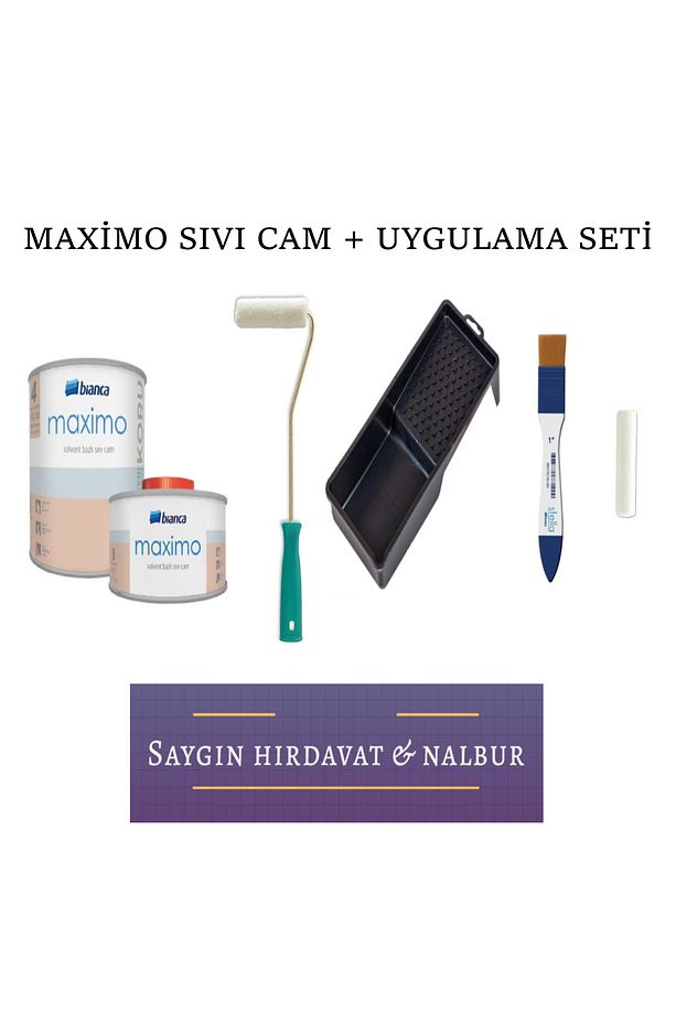 Bianco Maximo Sıvı Cam + Uygulama Seti - 1
