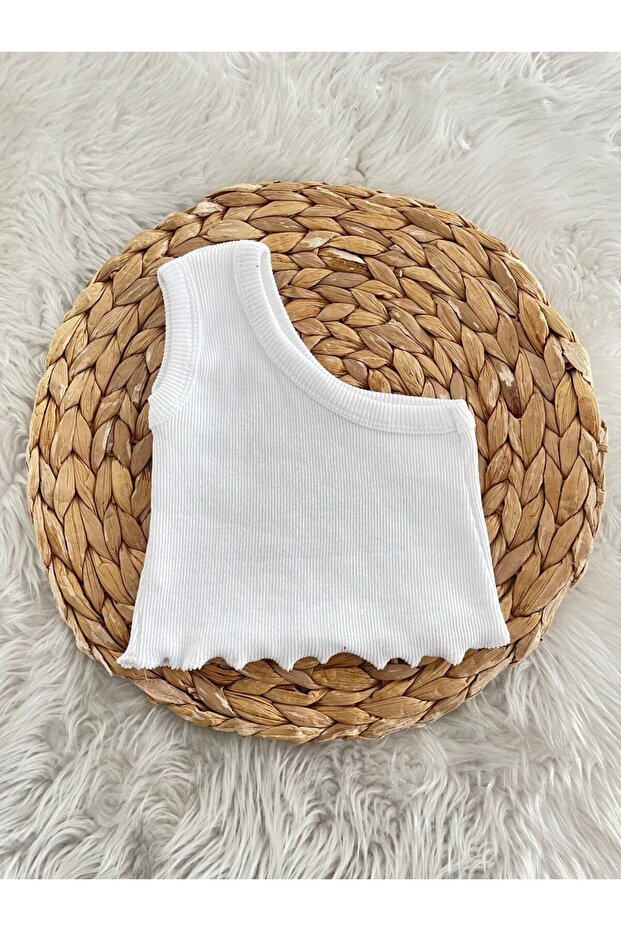 Girls' Single Sleeve Crop Top