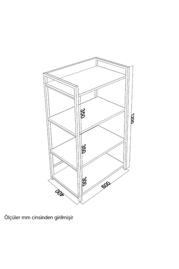 Delta Mutfak 4 Raflı Ceviz - 7