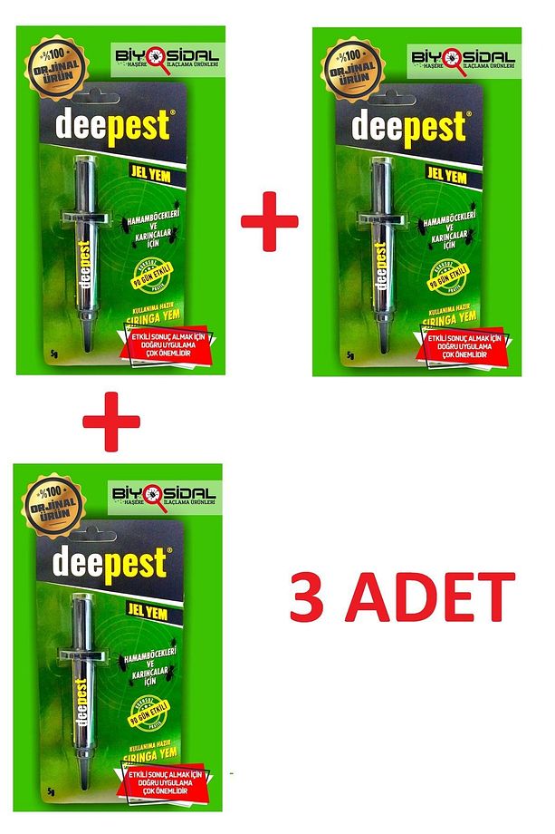 Haşere Öldürücü Hamamböceği Ve Karınca Jeli ( 3 Adet X 5 gr ) - 1
