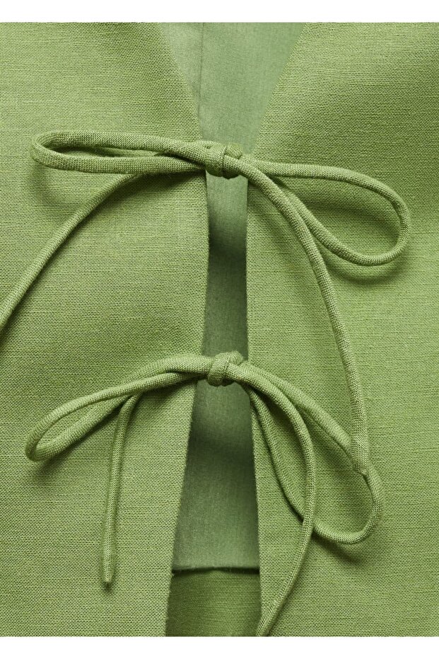 Bağ kapamalı yelek - 7