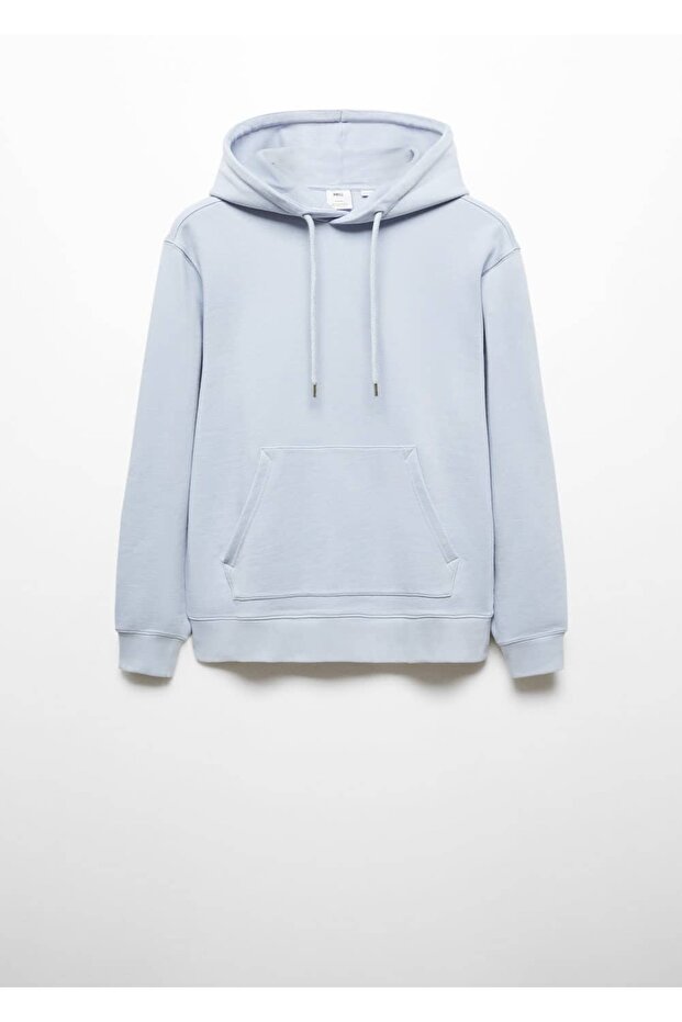 Hafif pamuklu kapüşonlu sweatshirt - 3