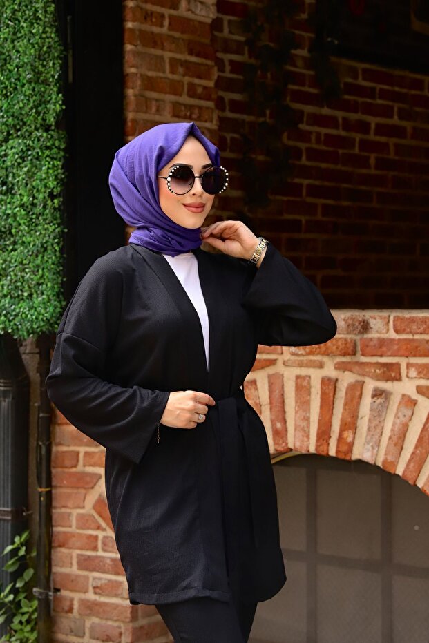 Belted Kimono Double Set - 3