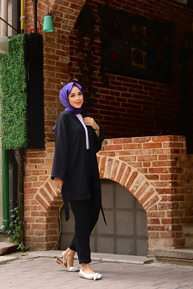 Belted Kimono Double Set - 2