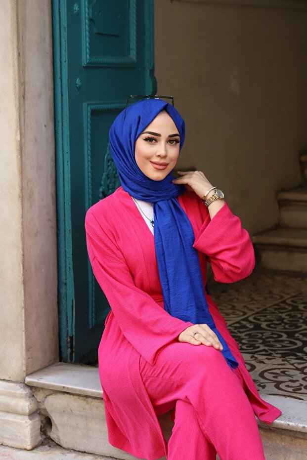 بدلة كيمونو مزدوجة بحزام - 2