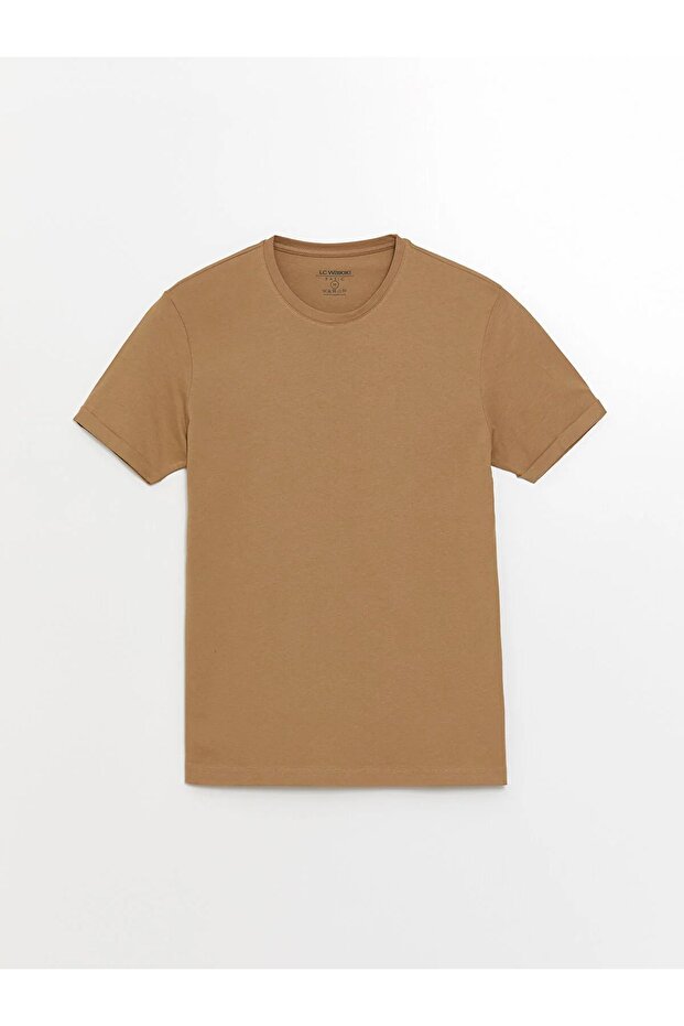 Classic Crew Neck Short Sleeve Combed Cotton Men's T-Shirt
