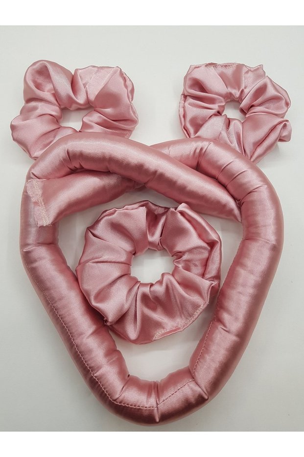 Silk Satin Heatless Hair Styler And Hair Clip