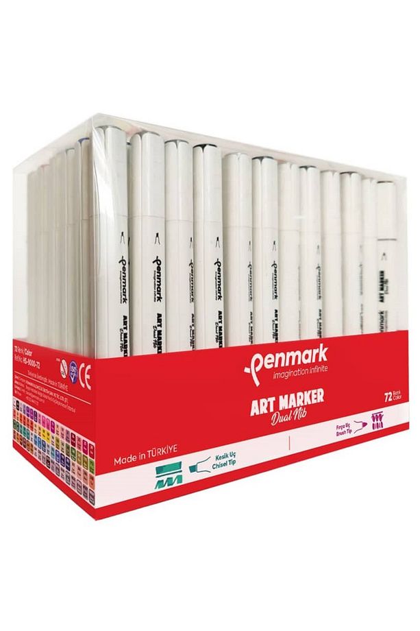 Art Marker Dual Nib Fırça Uç + Kesik Uç 72 Renk Set (Yerli Üretim) - 2