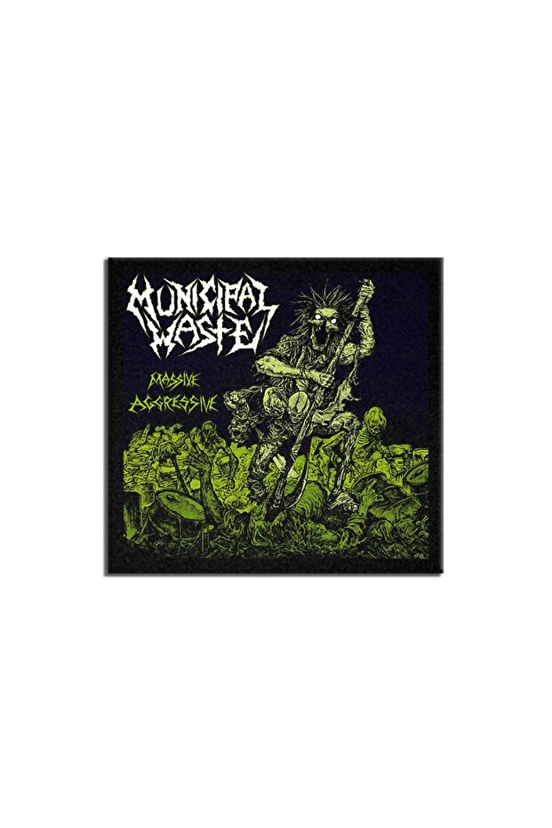 Municipal Waste Massive Aggressive Album Arma Peç Patch Patch