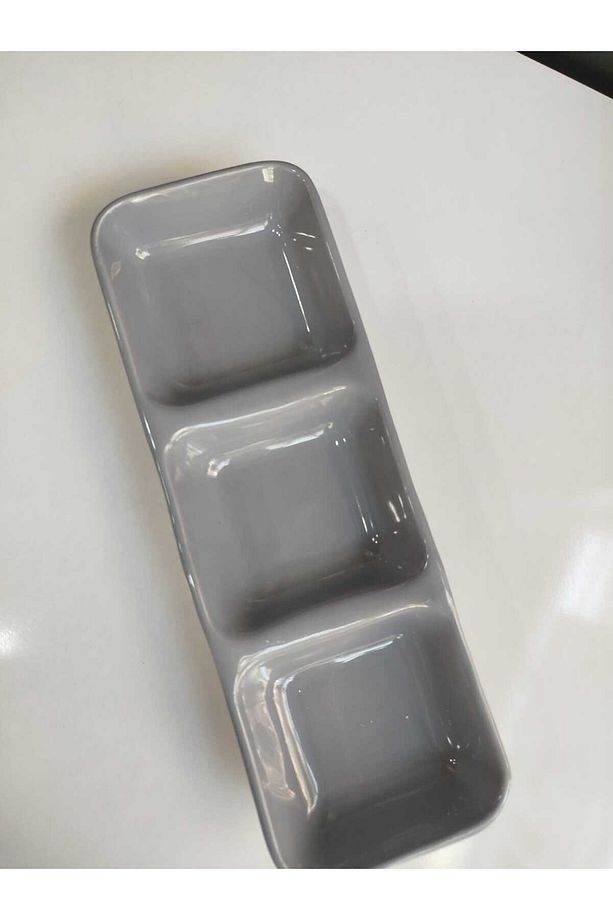 2 Adet 3 Bölmeli Kayık Tabak 26 Cm - 2
