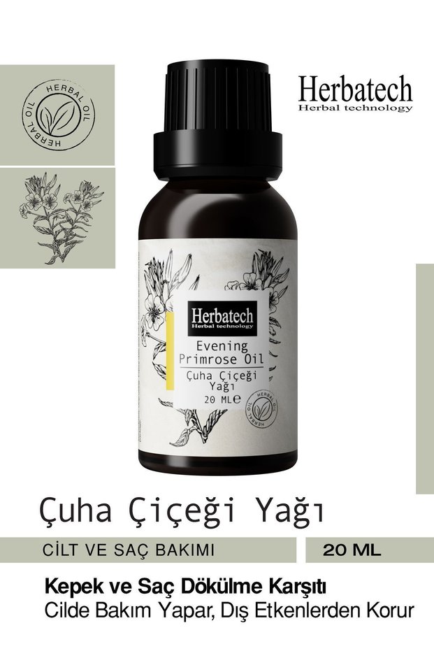 Natural Evening Primrose Oil - Anti-Hair Loss, Anti-Dandruff, Repairing Care Oil 20 ml
