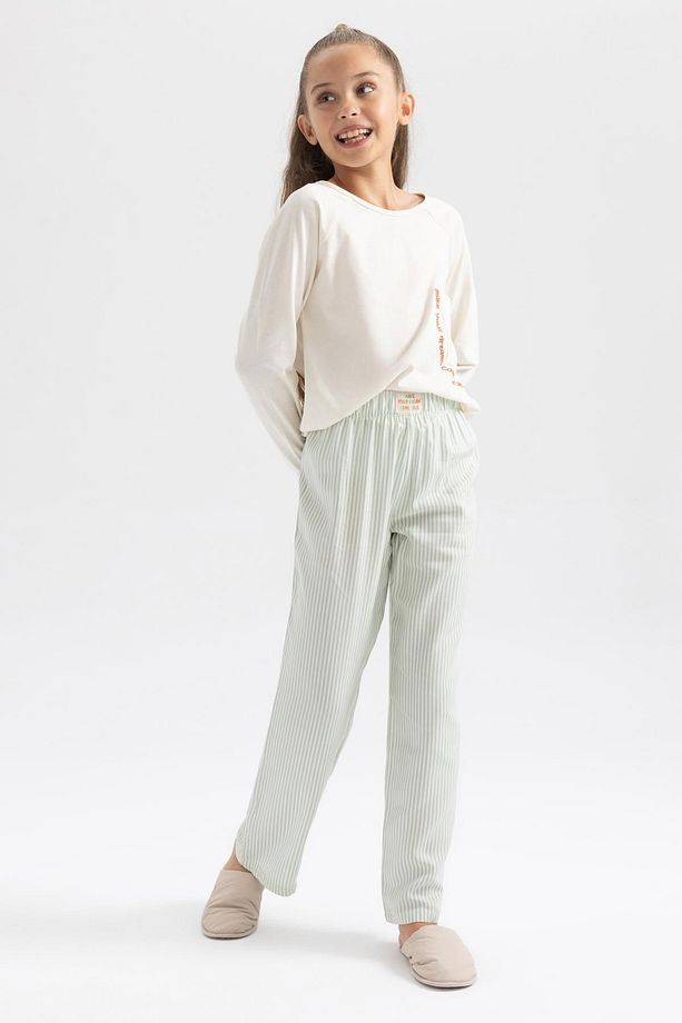 Kız Çocuk Baskılı Uzun Kollu Pijama Takımı A7597a823au - 2