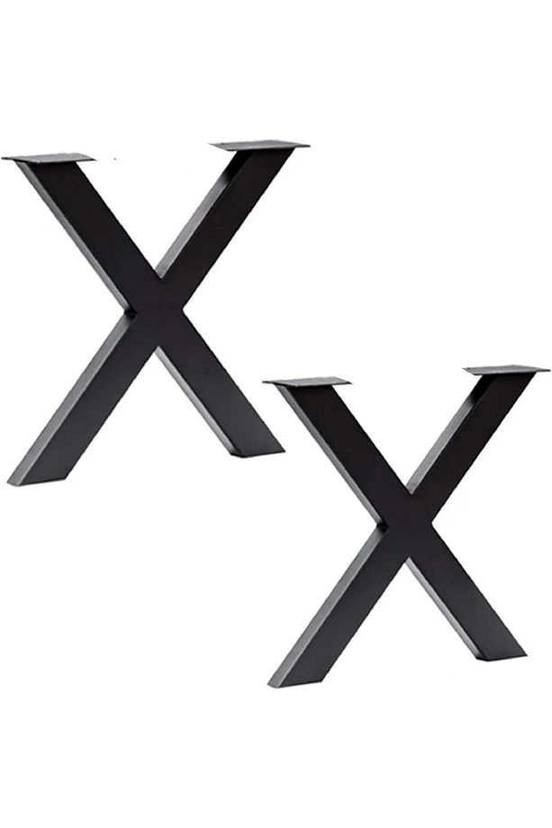 X Ayak Masa Ayağı Metal Ayak Siyah - 1