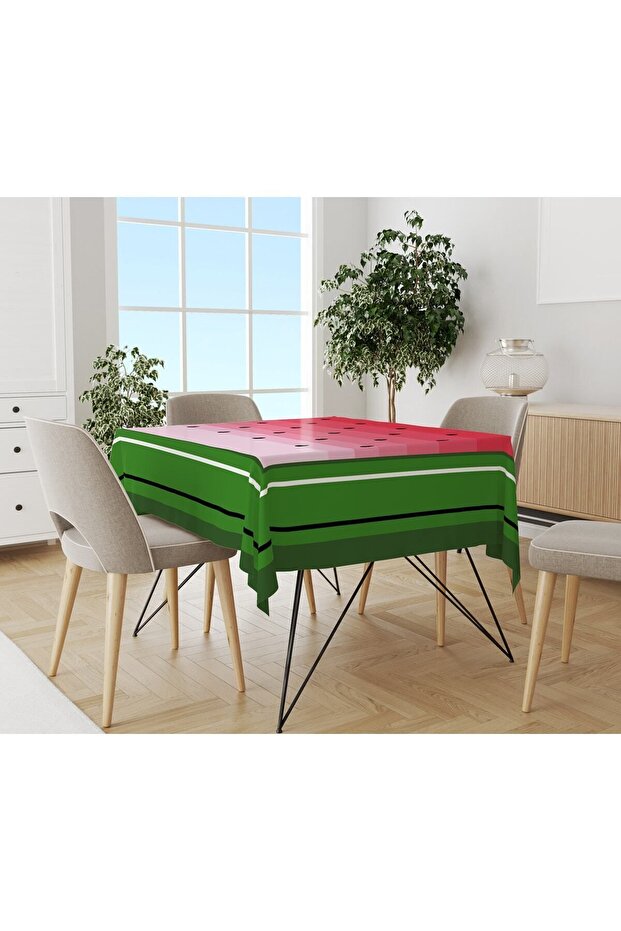 Watermelon Patterned Tablecloth Colorful - 1