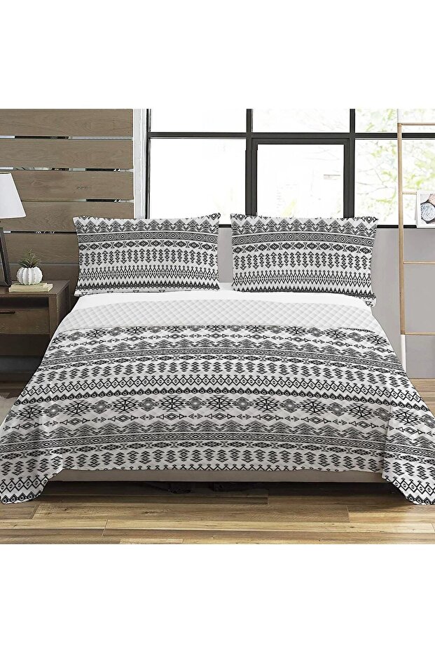 نمط حديث مزدوج مطبوع بيكيه (200x220 سم) ملون