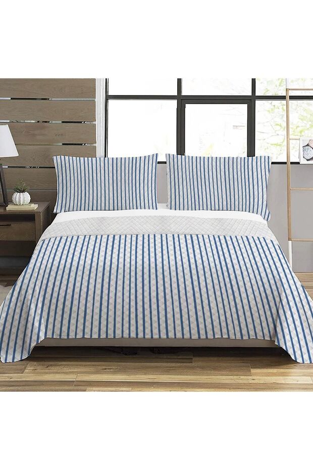 نمط حديث مزدوج مطبوع بيكيه (200x220 سم) ملون