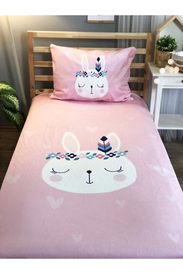 Digital Printing Cute Rabbit Cover Pillow Set 1768