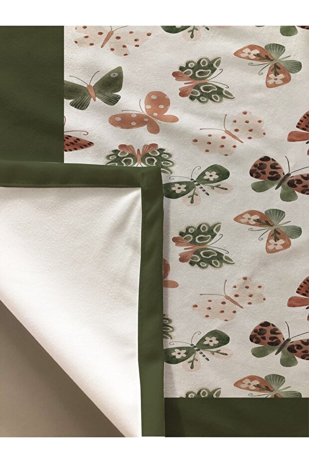 Butterfly Patterned Tablecloth Green - 2