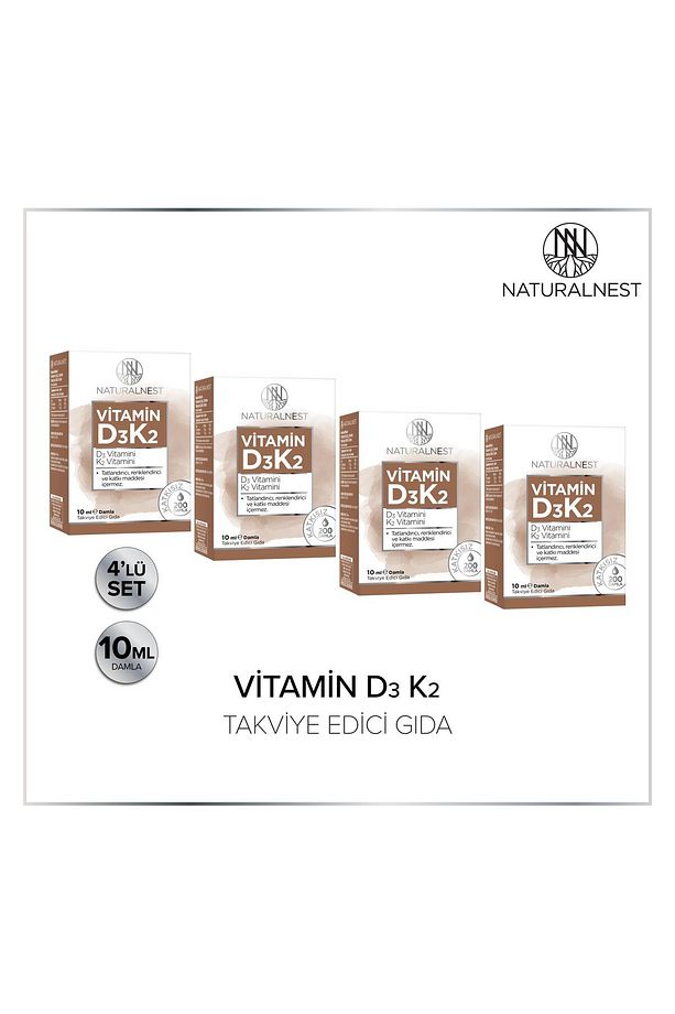 Vitamin D3 K2 Damla 10 ml Takviye Edici Gıda 3 Kutu - 2